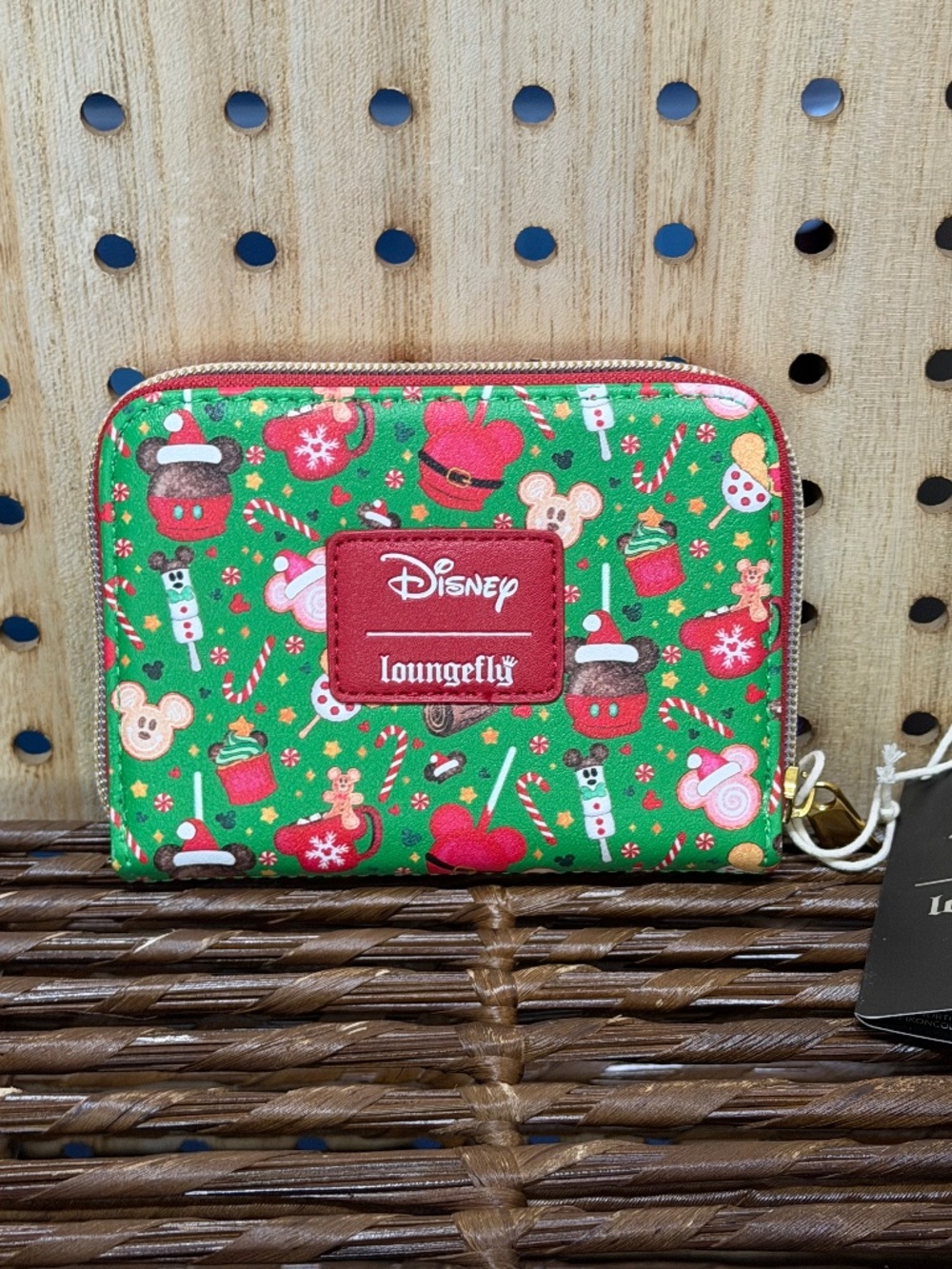 Loungefly Disney Mickey Mouse Holiday Treats Christmas Wallet NWT